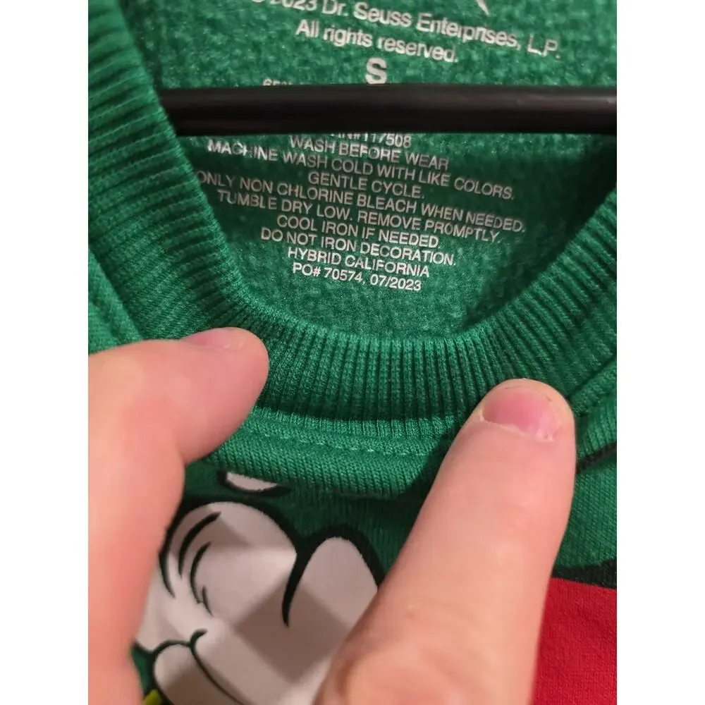 The Grinch Kids' Holiday Sweatshirt Size Small